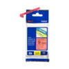 Brother Genuine TZe-421 Labelling Tape Cassette – Black on Red, 9mm wide