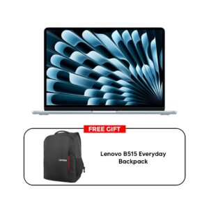 Apple MacBook Air 15-Inch M4 Chip with 10‑Core CPU and 10‑Core GPU, 16 GB, 256 GB SSD English /Arabic - Sky Blue