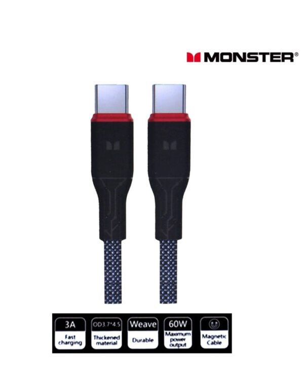Monster Type-C to Type-C Cable 60W