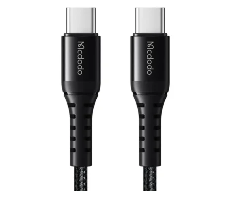 Mcdodo USB-C To USB-C 60W Bending Reinforced Cable 1M (CA-5643) - Black