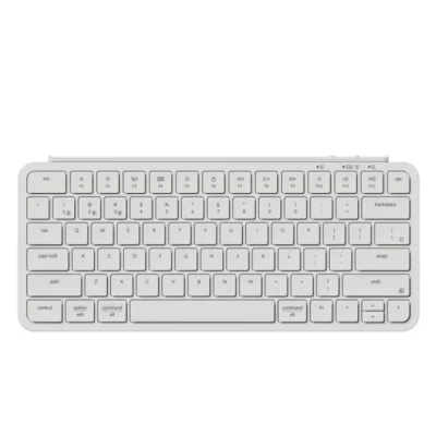Keychron B1 Pro Ultra-Slim Wireless 75% ZMK Custom Keyboard for Windows & Mac, Arabic / English - White