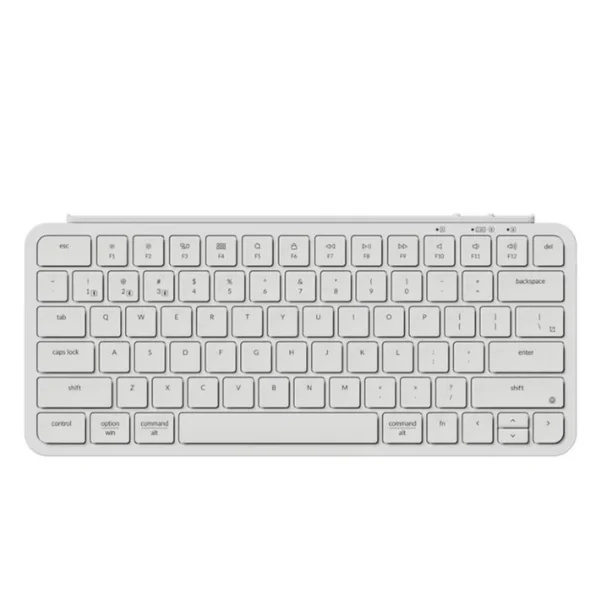 Keychron B1 Pro Ultra-Slim Wireless 75% ZMK Custom Keyboard for Windows & Mac, Arabic / English - White