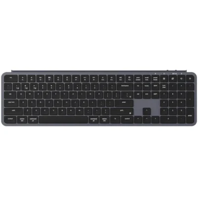 Keychron B6 Pro Full-Size Ultra-Slim Wireless ZMK Custom Keyboard for Windows & Mac, Arabic / English - Space Grey