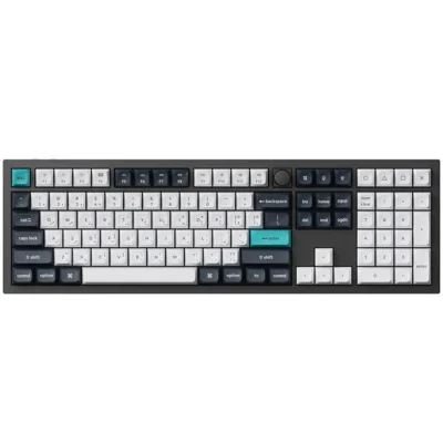 Keychron Q6 Max 100% QMK/VIA Wireless RGB Mechanical Gaming Keyboard (Gateron Jupiter Red Switch) - Black (Arabic Layout)