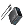 Anker PD 4-Port Fast Charger with USB-C Cable 140W - Dark Grey