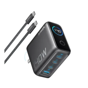 Anker PD 4-Port Fast Charger with USB-C Cable 140W - Dark Grey