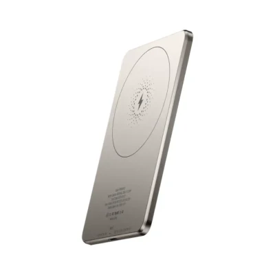 Powerology Ultra-Thin 5000mAh MagSafe Power Bank - Titanium