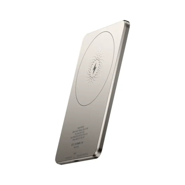 Powerology Ultra-Thin 5000mAh MagSafe Power Bank - Titanium