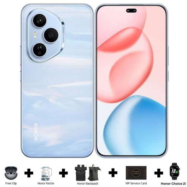 Pre Order Honor 400 Pro (12GB / 512GB) 5G Phone - Blue (Free clip + Honor Kettle + Honor Backpack + VIP Service Card + Honor Choice 2i)