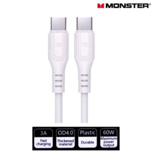 Monster Type-C to Type-C Cable 60W - White