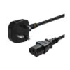 Kuwes UK Type Power Cord - 3 Pin C13 Plug / 13A Fuse / 1.5 Meter