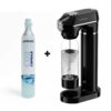 LePresso CO2 Capsule + Lepresso Carbonator Instant Sparkling Water – Black