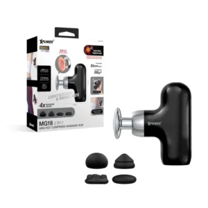 XPower Hot Compress Mini Massager - Black