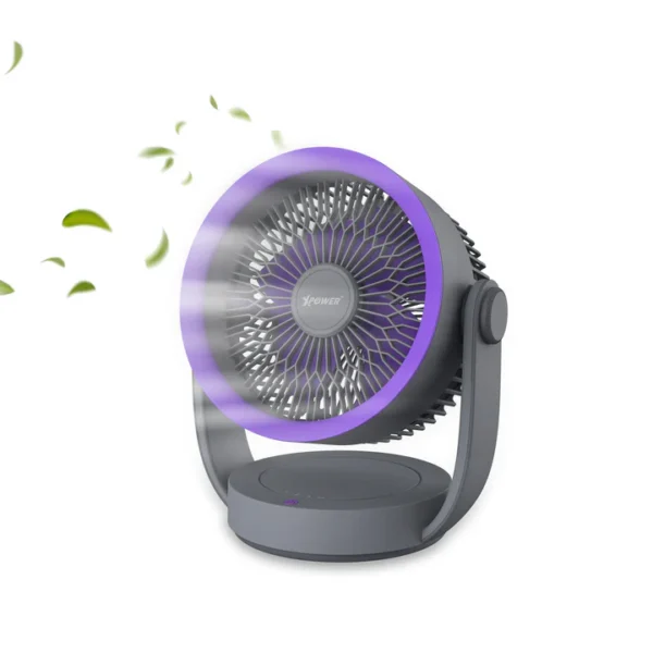 Xpower F17 Portable Desktop Circulation Fan - Grey