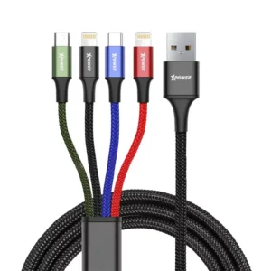 Xpower USB 4-in-1 2m Cable - Black