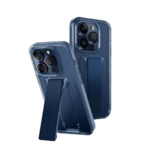 Cover Iphone 15 Pro Max Hybrid Heldro Mount With Stand Uniq (Deep Blue)