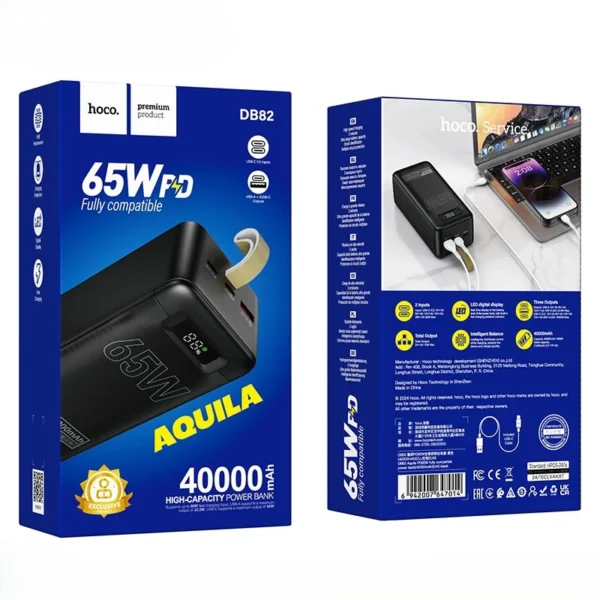 Hoco DB82 40,000mAh 65W Power Bank - Image 3