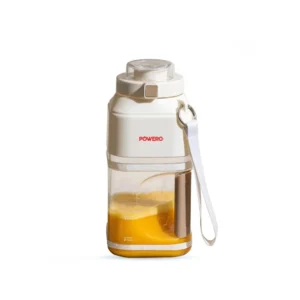 Powero+ Classic blend portable jumbo blender 1litre with 10 blades - White