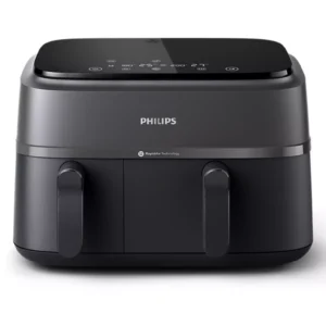 Philips Dual Air Fryer, 2750W, 9L, NA350/00 - Gray & Black