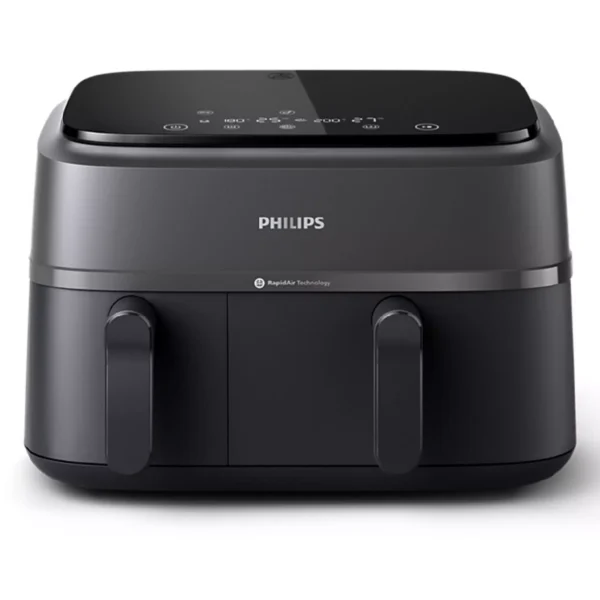 Philips Dual Air Fryer, 2750W, 9L, NA350/00 - Gray & Black