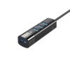 Jasoz F117 4-Port Type-C to USB 3.0 Hub - Black