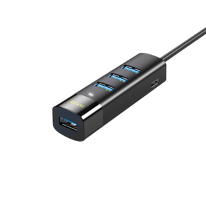 Jasoz F117 4-Port Type-C to USB 3.0 Hub - Black