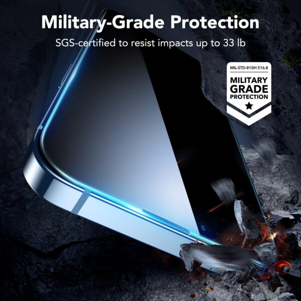 ESR Iphone 14 Plus/13 Pro Max Screen Shield Tempered Glass 2pack - Image 3