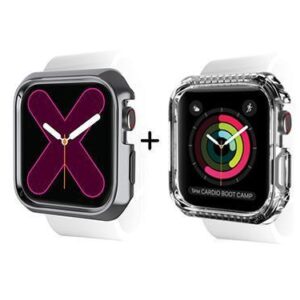 Itskins Spectrum Apple Watch 44 / 45mm Metal Antimicrobial 2m Anti Shock Protection Case - 2 Pcs