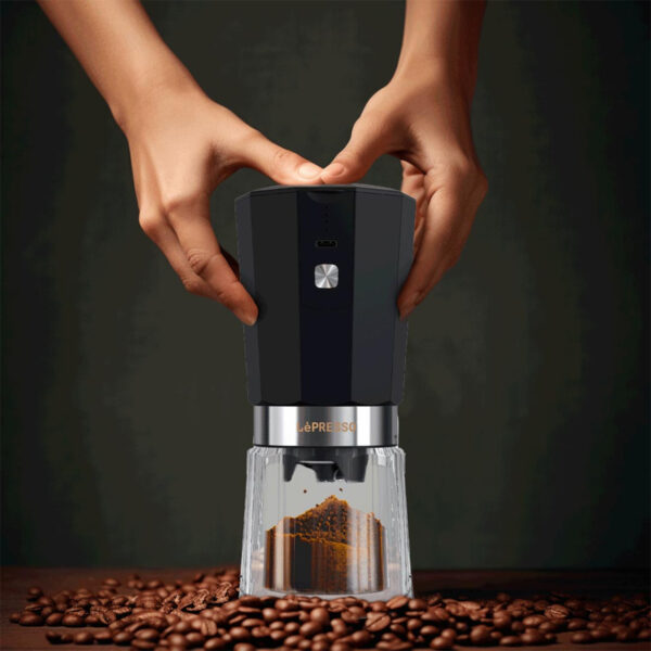 LEPRESSO CORDLESS ELECTRIC CONICAL BURR GRINDER HIGH-PRECISION - Image 3