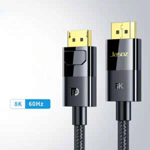 Jasoz A129 Display Port Cable - 8K / 2 Meter - Black