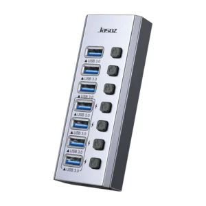 Jasoz F118 7-Port USB 3.0 Hub – Space Gray