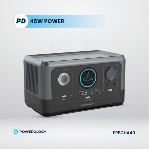 Powerology Portable Power Generator Fast Charging 76800mAh 300W - Black - Image 7