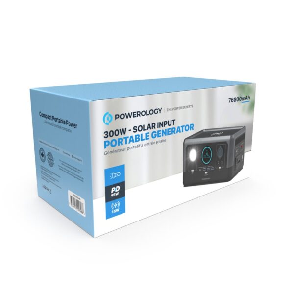 Powerology Portable Power Generator Fast Charging 76800mAh 300W - Black - Image 10