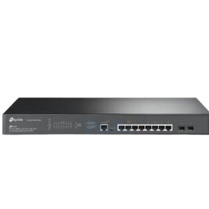 TP-Link (TL-SG3210XHP-M2) JetStream 8-Port 2.5GBASE-T and 2-Port 10GE SFP+ L2+ Managed Switch with 8-Port PoE+ - 80Gbps / Micro-USB / LAN