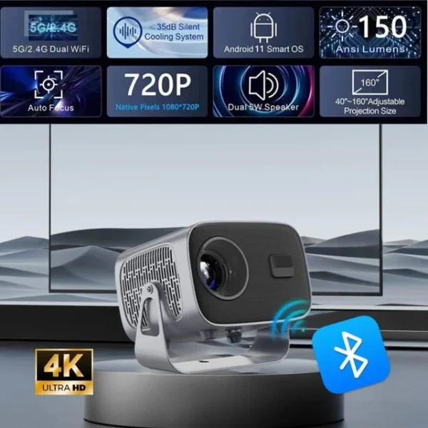 Wifi Portable Mini Projector A10 Plus - Image 4