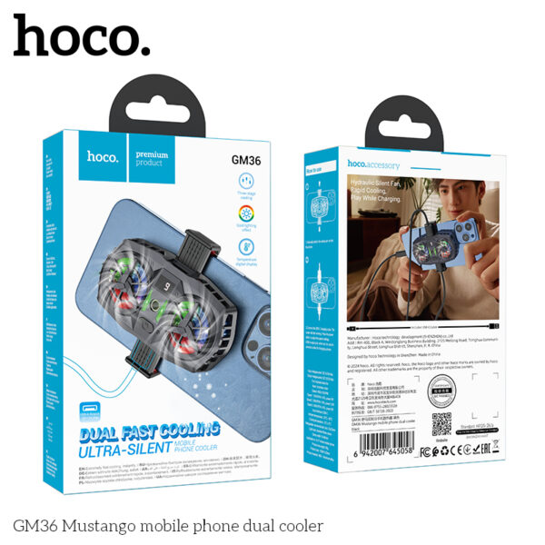 Hoco GM36 Dual Mobile Phone Cooler - Image 3