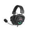 HP DHE-8006 Surround Sound Wired Gaming Headset With LED Lighting Microphone - Black
