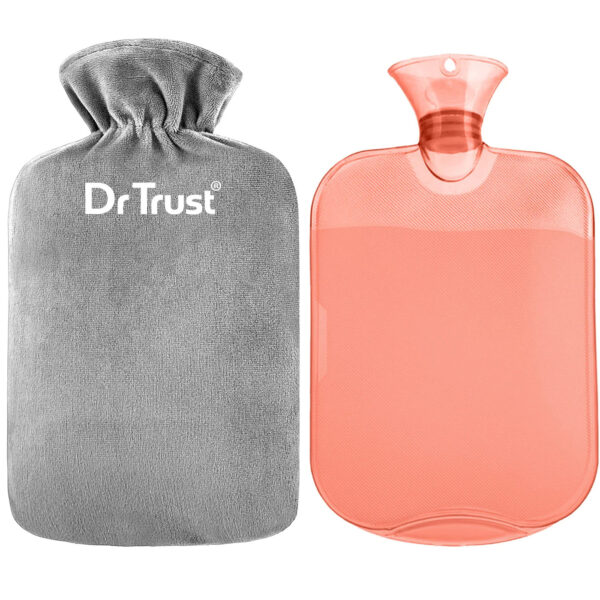Dr Trust Hot Water Bottle With Cover.2Ltr - Red