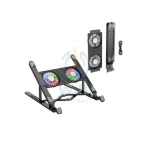 Hoco DH17 Laptop Stand with Cooling Pad - 1.5W - Black
