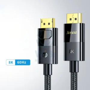 Jasoz A129 Display Port Cable - 8K / 2 Meter - Black