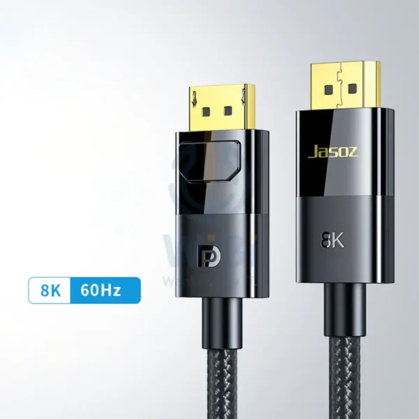 Jasoz A129 Display Port Cable - 8K / 2 Meter - Black