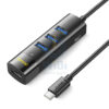 Jasoz F117 4-Port Type-C to USB 3.0 Hub - Black