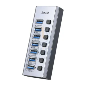 Jasoz F118 7-Port USB 3.0 Hub - Space Gray
