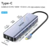 Jasoz H113 Type-C 10-in-1 Docking Station - Space Gray