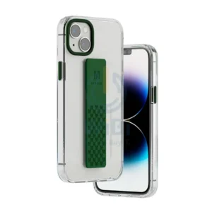 Levelo Graphia IMD Clear Case With Extra Grip iPhone 14 Plus - Green