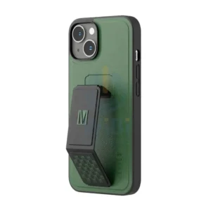 Levelo Morphix Gripstand PU Leather Case iPhone 14 Plus - Forest Green