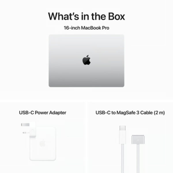 Apple MacBook Pro - 16.2" / M4 Pro / 14-Core CPU / 20-Core GPU / 24GB RAM / 512GB SSD / Silver / 1YW - Image 4