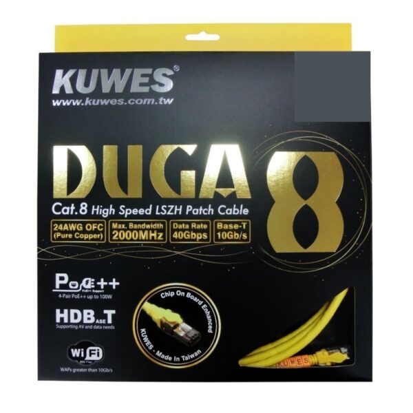 Kuwes DUGA Cat.8 Patch Cord LAN Network Cable – 10Meter - Image 2