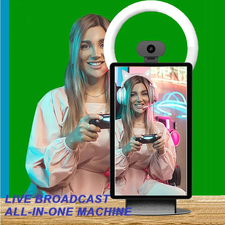 Twisted Minds S1 All-in-One Live Broadcast Desktop 15.6" FHD LCD Screen, 50 MP Magnetic Camera, Android 11 System, Fixed Stand - Image 5