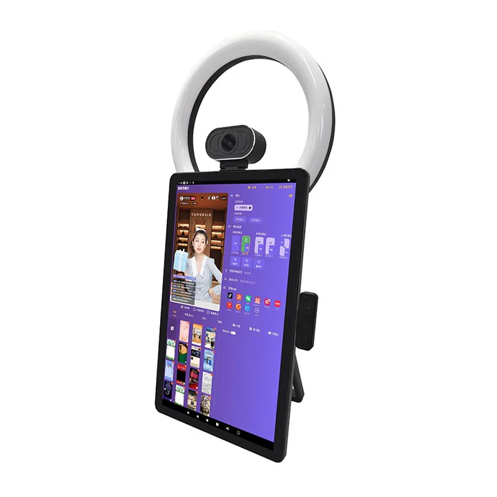 Twisted Minds S3 All-in-One Live Broadcast Desktop 15.6" FHD LCD Screen, 50 MP Magnetic Camera, Android 12 System, Adjustable Bracket - Image 2
